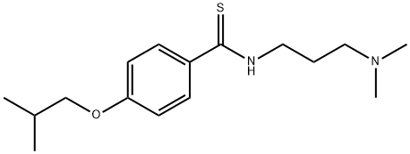 N-[3-(Dimethylamino)propyl]-p-(isobutoxy)thiobenzamide Struktur