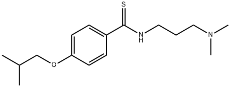 N-[3-(Dimethylamino)propyl]-p-(isobutoxy)thiobenzamide,16575-30-7,结构式