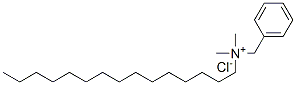 benzyldimethyl(pentadecyl)ammonium chloride Structure