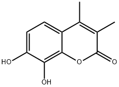7,8-Dihydroxy-3,4-dimethyl-2H-chromen-2-one Structure