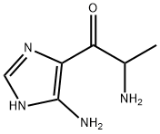 1-Propanone,  2-amino-1-(5-amino-1H-imidazol-4-yl)- 结构式