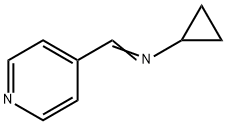 Cyclopropanamine, N-(4-pyridinylmethylene)- (9CI) 化学構造式