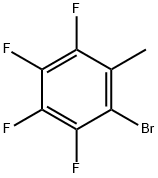 2-Bromo-3,4,5,6-tetrafluorotoluene 化学構造式