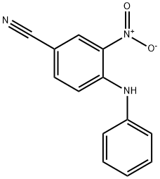 3-硝基-4-(苯基氨基)苯甲腈 结构式