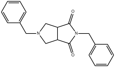 2,5-Dibenzyltetrahydropyrrolo[3,4-c]pyrrole-1,3-dione Struktur