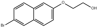 2-(6-Bromonaphthalen-2-yl)oxyethanol 结构式