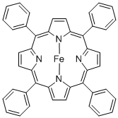 5,10,15,20-TETRAPHENYL-21H,23H-PORPHINE IRON(III) CHLORIDE Structure