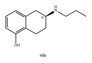 (S)-5,6,7,8-Tetrahydro-6-(propylamino)-1-naphthalenol hydrobromide Structure