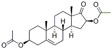 3β,16β-ジアセトキシアンドロスタ-5-エン-17-オン 化学構造式