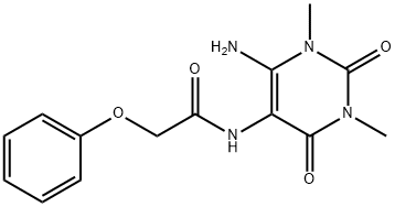 Acetamide,  N-(6-amino-1,2,3,4-tetrahydro-1,3-dimethyl-2,4-dioxo-5-pyrimidinyl)-2-phenoxy-,166115-79-3,结构式
