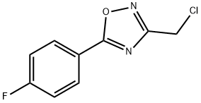 3-(CHLOROMETHYL)-5-(4-FLUOROPHENYL)-1,2,4-OXADIAZOLE 化学構造式