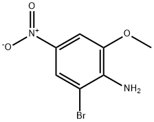 2-甲氧基-4-硝基-6-溴苯胺,16618-66-9,结构式