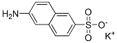 2-Naphthalenesulfonic acid,6-amino-, monopotassium salt Structure