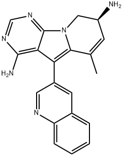 Pyrimido[5,4-b]indolizine-4,8-diamine, 8,9-dihydro-6-methyl-5-(3-quinolinyl)-, (8S)-|LOXO292中间体