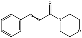 3-フェニル-1-モルホリノ-2-プロペン-1-オン 化学構造式