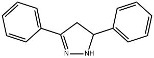 3,5-二苯基-4,5-二氢-1H-吡唑 结构式