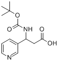BOC-(RS)-3-氨基-3-(3-吡啶基)-丙酸,166194-68-9,结构式