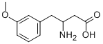 3-氨基-4-(3-甲氧基苯基)丁酸, 166194-73-6, 结构式