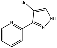 2-(4-溴-1H-吡唑-3-基)吡啶,166196-52-7,结构式