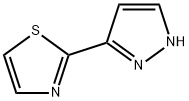 2 - (1H -5-吡唑基)噻唑 结构式