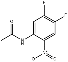 4,5-二氟-2-硝基乙酰苯胺 结构式