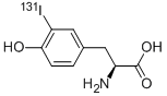 3-(131I)Iodo-L-tyrosine,16624-40-1,结构式