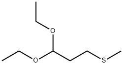 1,1-ジエトキシ-3-(メチルチオ)プロパン 化学構造式