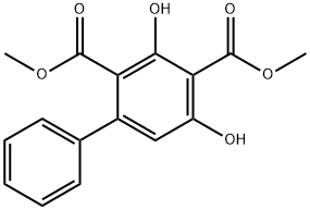 3,5-Dihydroxy-2,4-biphenyldicarboxylic acid dimethyl ester Structure