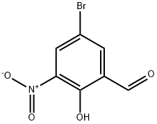5-BROMO-3-NITROSALICYLALDEHYDE  97 Structure