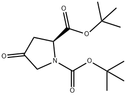 N-BOC-4-氧代-L-脯氨酸叔丁酯, 166410-05-5, 结构式