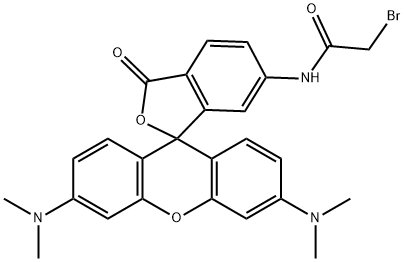 6-[Bromoacetamido]tetramethylrhodamine Structure
