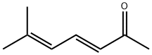 (3E)-6-メチル-3,5-ヘプタジエン-2-オン 化学構造式