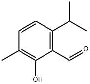 2-羟基-6-异丙基-甲基苯甲醛, 1665-99-2, 结构式