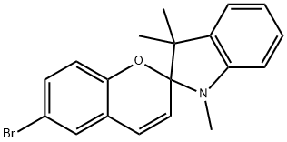 螺[1,3,3-三甲基吲哚-(6'-溴苯并二氢吡喃)][光致变色化合物] 结构式
