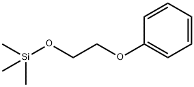 (2-フェノキシエトキシ)トリメチルシラン 化学構造式