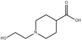 1-(2-羟基乙基)哌啶-4-羧酸 结构式