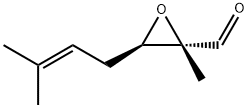 Oxiranecarboxaldehyde, 2-methyl-3-(3-methyl-2-butenyl)-, (2S,3R)- (9CI) Structure