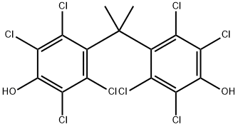 4,4'-イソプロピリデンビス[2,3,5,6-テトラクロロフェノール] 化学構造式