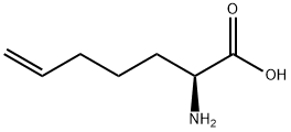 (2S)-6-烯-庚氨酸 结构式