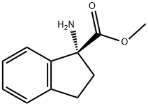 1H-Indene-1-carboxylicacid,1-amino-2,3-dihydro-,methylester,(R)-(9CI) Struktur