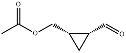 Cyclopropanecarboxaldehyde, 2-[(acetyloxy)methyl]-, (1R,2S)- (9CI) 结构式