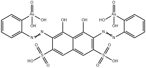 2,7-(Bis(2-arsonophenylazo))-1,8-dihydroxynaphthalin-3,6-disulfonsure