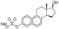 17β-Dihydro Equilenin 3-Sulfate Sodium Salt Structure