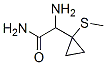 Cyclopropaneacetamide,  -alpha--amino-1-(methylthio)- 结构式