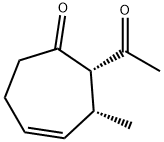 4-Cyclohepten-1-one, 2-acetyl-3-methyl-, cis- (9CI) 化学構造式