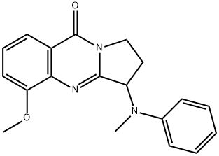 16688-23-6 Pyrrolo[2,1-b]quinazolin-9(1H)-one,  2,3-dihydro-5-methoxy-3-(methylphenylamino)-