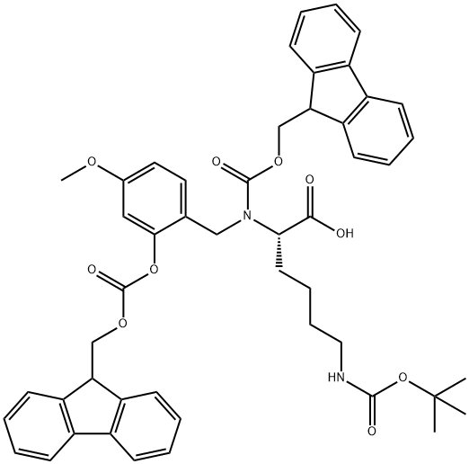 FMOC-(FMOCHMB)LYS(BOC)-OH|FMOC-[FMOC-HMB]-LYS(BOC)-OH