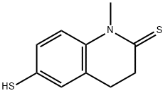 2(1H)-Quinolinethione,  3,4-dihydro-6-mercapto-1-methyl- Structure