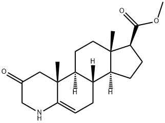 3-Oxo-4-aza-5α-αndrost-1,5-diene-17β-carboxylic Acid Methyl Ester Struktur