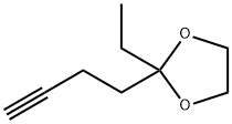 1,3-Dioxolane,  2-(3-butynyl)-2-ethyl-  (9CI) Structure